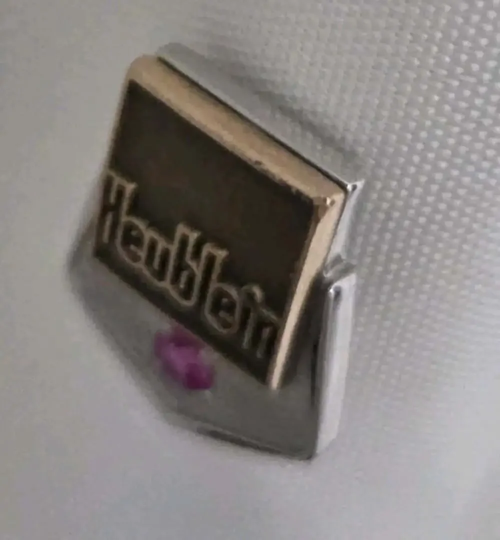 2g Solid 10K Gold Heublein Pink Stone CTO Hallmark - VINTAGE Advertising Pin